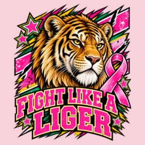 Fight Like a Liger 70-113 - Adult Softstyle ® T Shirt Design