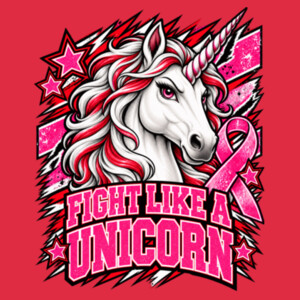 Fight Like a Unicorn 70-115 - Adult Softstyle ® T Shirt Design