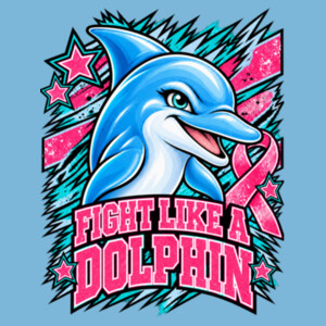 Fight Like a Dolphin 70-118 - Adult Softstyle ® T Shirt Design
