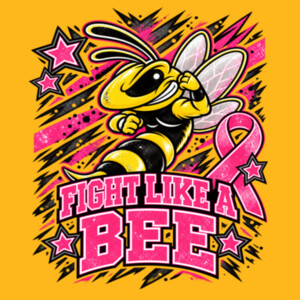 Fight Like a Bee 70-119 - Youth Heavy Cotton 100% Cotton T Shirt Design