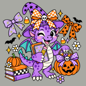 Spooky Dragon 42-003 - Adult Softstyle ® T Shirt Design
