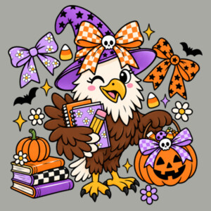 Spooky Eagle 42-005 - Youth Heavy Cotton 100% Cotton T Shirt Design