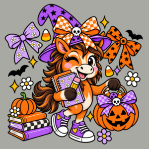 Spooky Bronco 42-006 - Youth Heavy Cotton 100% Cotton T Shirt Design
