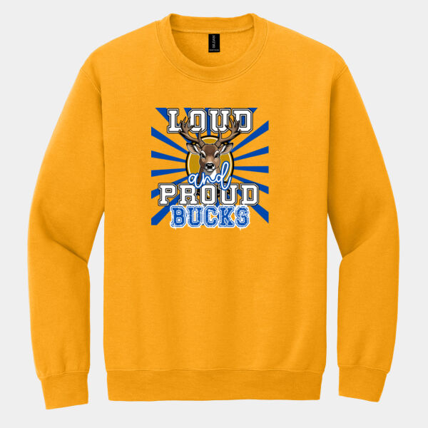 Loud and Proud Bucks 05A-503 - Heavy Blend Crewneck Sweatshirt Thumbnail