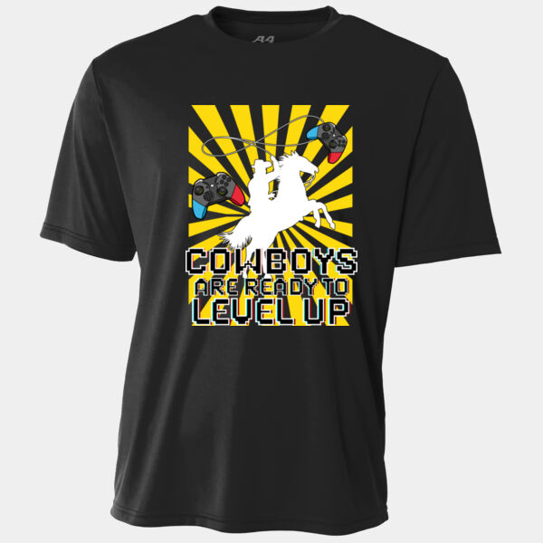 Level up Cowboys 02-006 - Heavy Blend Crewneck Sweatshirt - Adult Cooling Performance Short Sleeve Tee Thumbnail