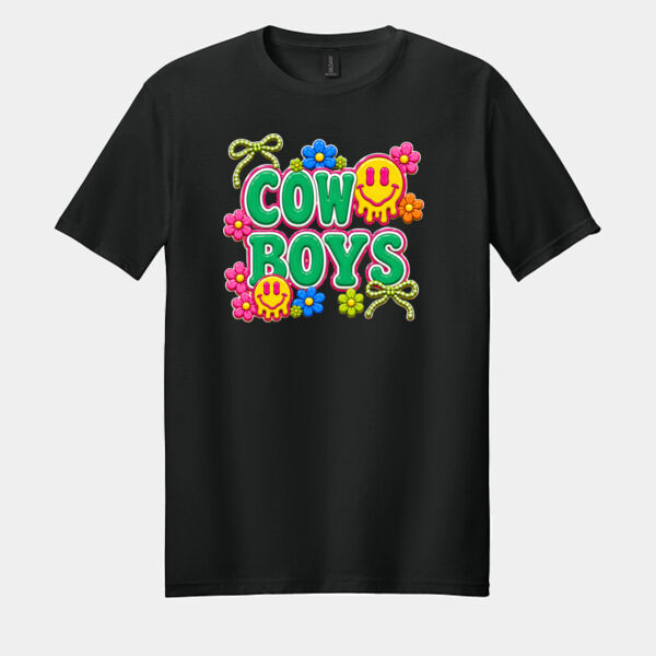 Cowboys Groovy 02-009 - Adult Softstyle ® T Shirt Thumbnail