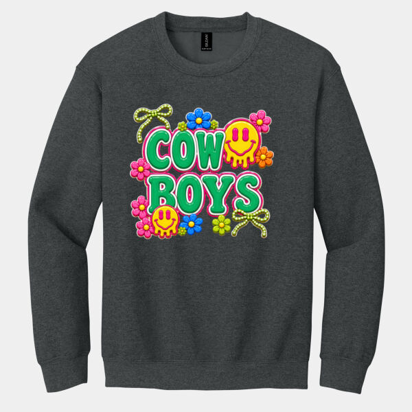 Cowboys Groovy 02-009 - Heavy Blend Crewneck Sweatshirt Thumbnail