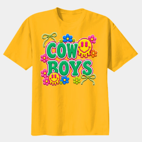 Cowboys Groovy 02-009 - Youth Heavy Cotton 100% Cotton T Shirt Thumbnail