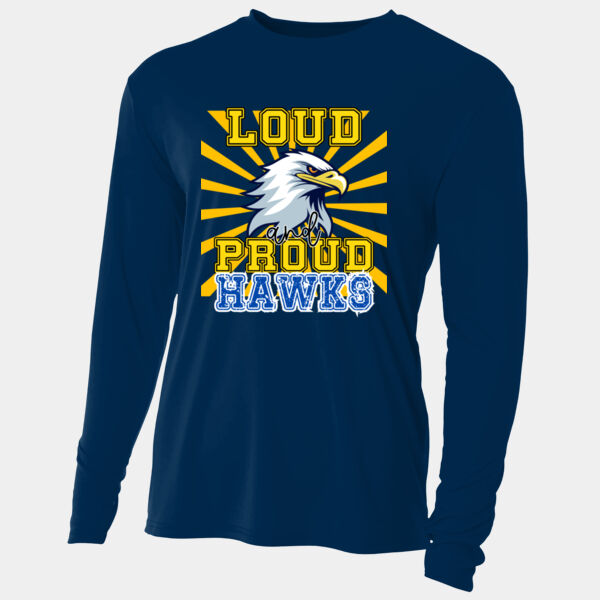 Loud & Proud Hawks - Adult Cooling Performance Long Sleeve Tee Thumbnail