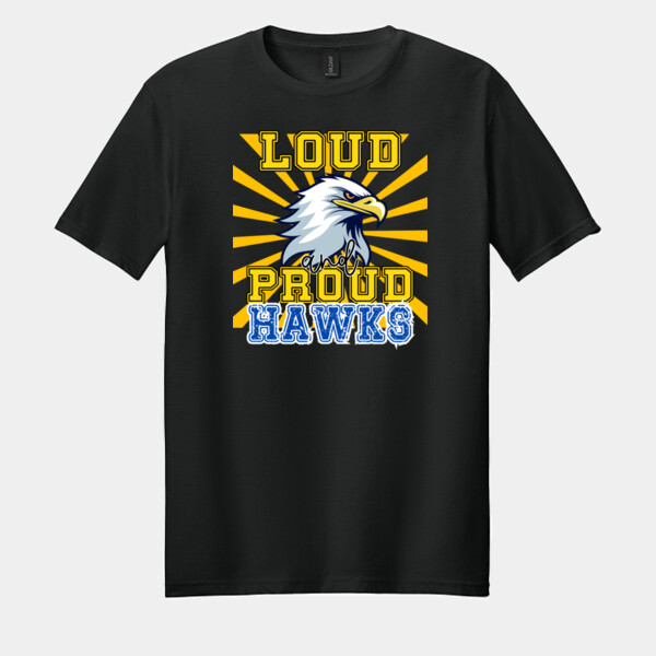 Loud & Proud Hawks - Adult Softstyle ® T Shirt Thumbnail