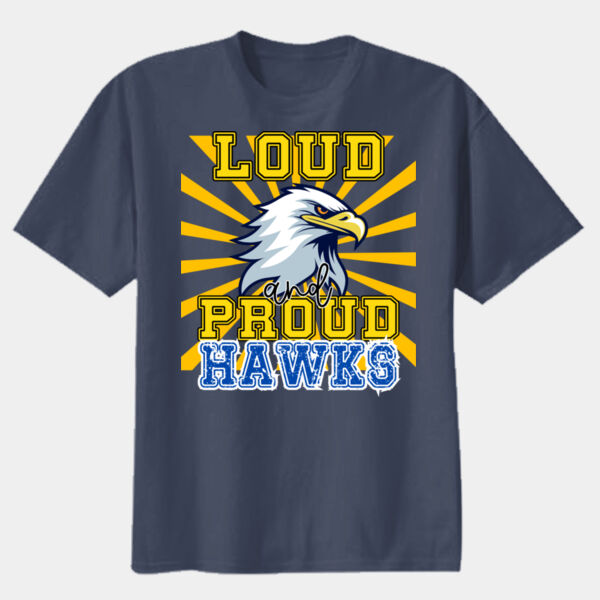 Loud & Proud Hawks - Youth Heavy Cotton 100% Cotton T Shirt Thumbnail