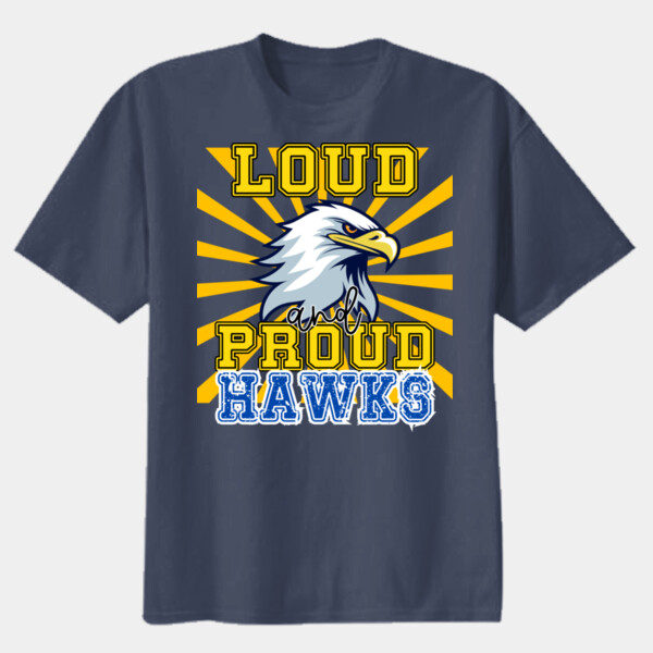 Loud & Proud Hawks - Youth Heavy Cotton 100% Cotton T Shirt Thumbnail