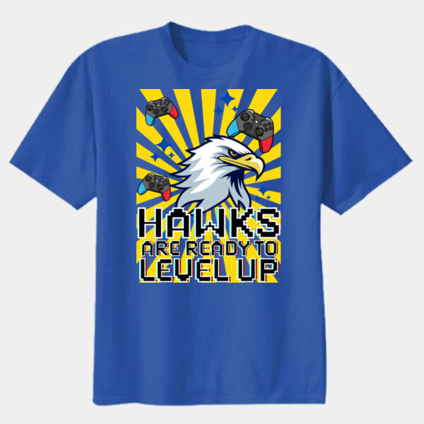 Level up Hawks 02-302 - Youth Heavy Cotton 100% Cotton T Shirt Thumbnail