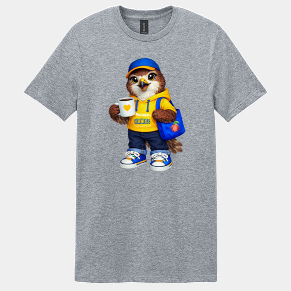 Hawk Mascot 02-304 - Adult Softstyle ® T Shirt Thumbnail