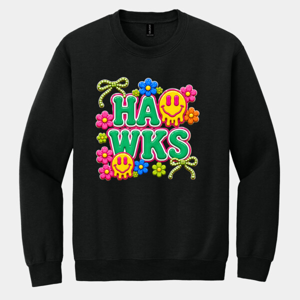 Hawks Groovy 02-307 - Heavy Blend Crewneck Sweatshirt Thumbnail