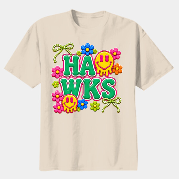 Hawks Groovy 02-307 - Youth Heavy Cotton 100% Cotton T Shirt Thumbnail