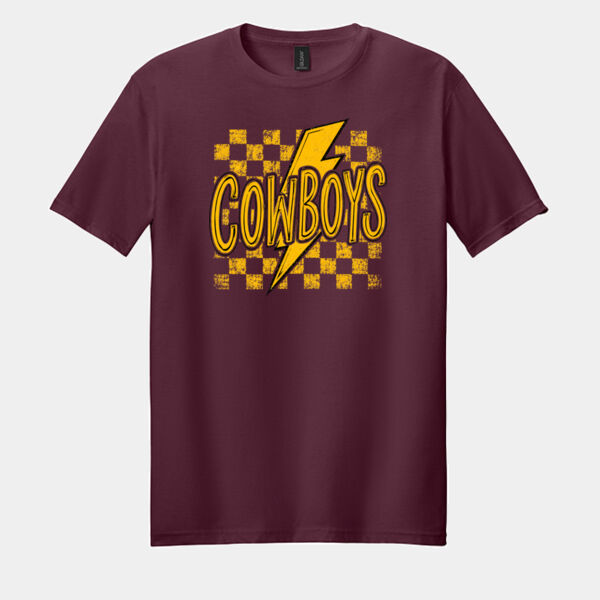Cowboys Thunderbolt 02-010 - Adult Softstyle ® T Shirt Thumbnail