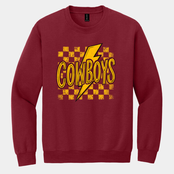 Cowboys Thunderbolt 02-010 - Heavy Blend Crewneck Sweatshirt Thumbnail