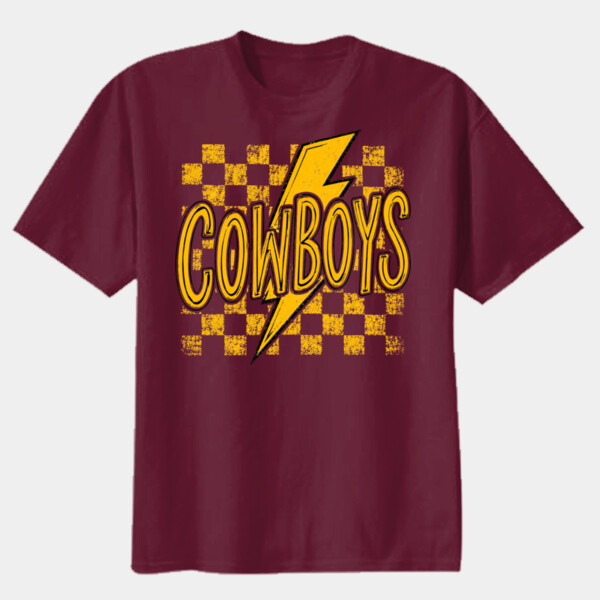 Cowboys Thunderbolt 02-010 - Youth Heavy Cotton 100% Cotton T Shirt Thumbnail