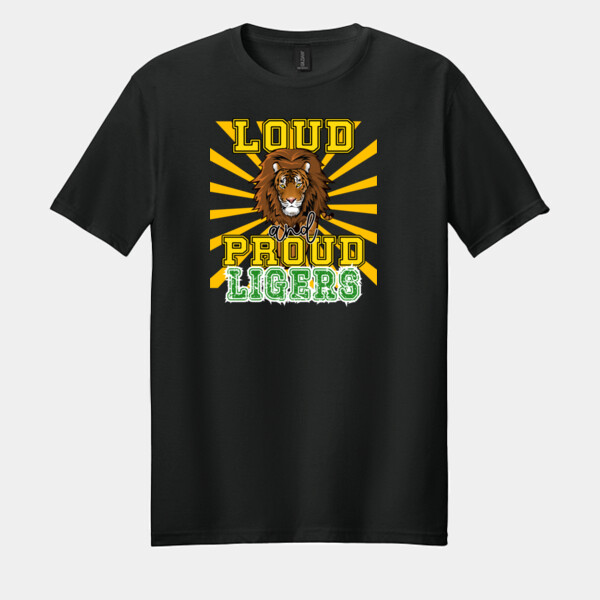 Loud & Proud Ligers  - Adult Softstyle ® T Shirt Thumbnail