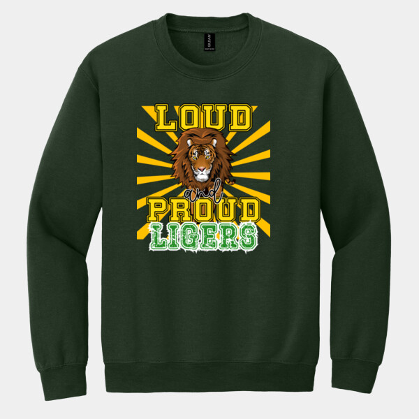 Loud & Proud Ligers  - Heavy Blend Crewneck Sweatshirt Thumbnail