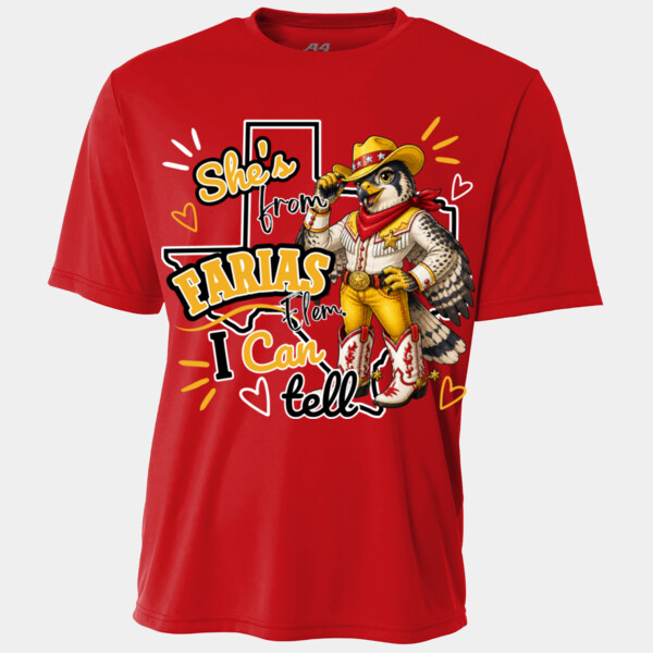 She's From Farias 02-606 - Youth Cooling Performance Short Sleeve Tee Thumbnail