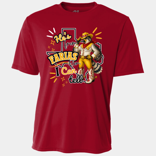He's From Farias 02-607 - Adult Cooling Performance Short Sleeve Tee Thumbnail