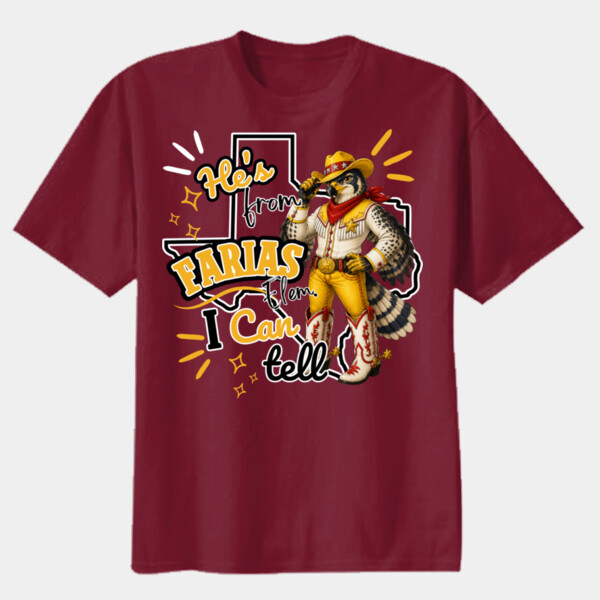 He's From Farias 02-607 - Youth Heavy Cotton 100% Cotton T Shirt Thumbnail