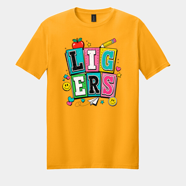 Ligers Retro 02-515 - Adult Softstyle ® T Shirt Thumbnail