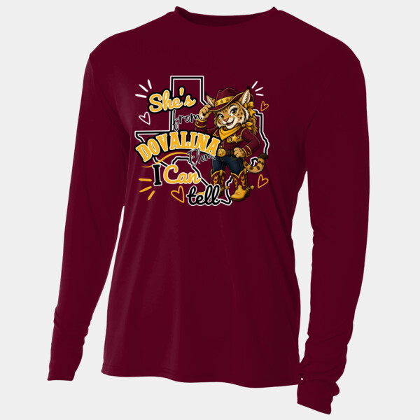 She's From Dovalina 20-103 - Adult Cooling Performance Long Sleeve Tee Thumbnail