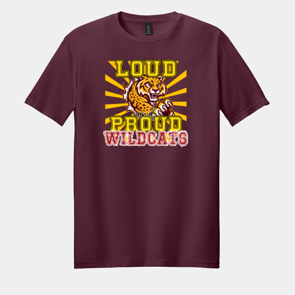 Loud & Proud Wildcats 20-600 - Adult Softstyle ® T Shirt Thumbnail