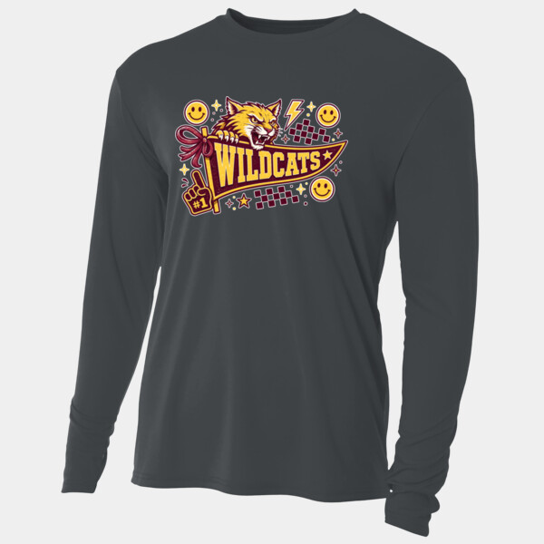 Wildcats Pennant 20-604 - Adult Cooling Performance Long Sleeve Tee Thumbnail