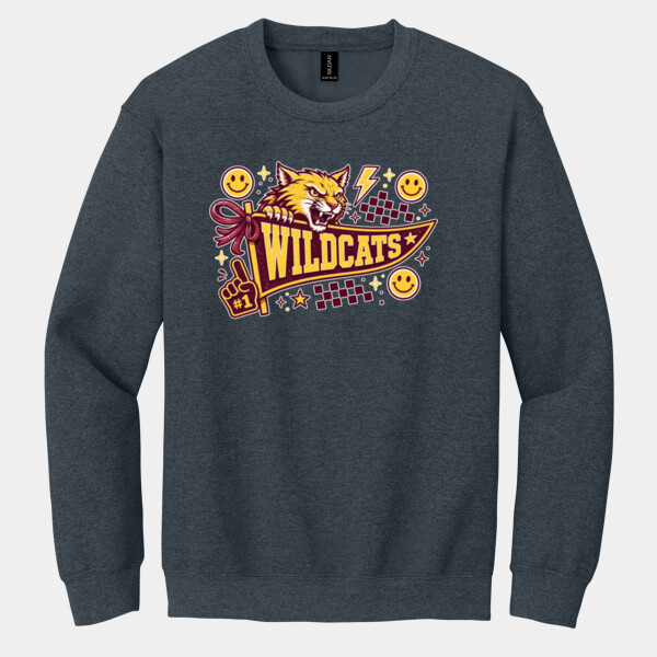 Wildcats Pennant 20-604 - Heavy Blend Crewneck Sweatshirt Thumbnail