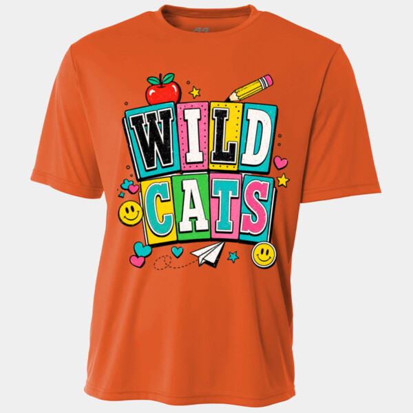 Wildcats Retro Groovy 20-605 - Youth Cooling Performance Short Sleeve Tee Thumbnail