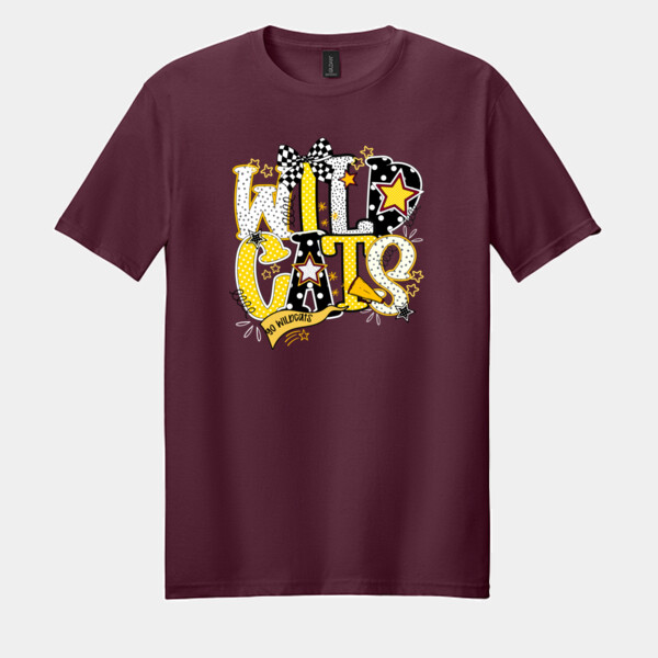 Wildcats Groovy 20-606 - Adult Softstyle ® T Shirt Thumbnail