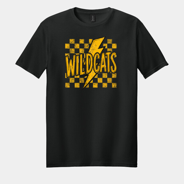 Wildcats Thunderbolt 20-607 - Adult Softstyle ® T Shirt Thumbnail