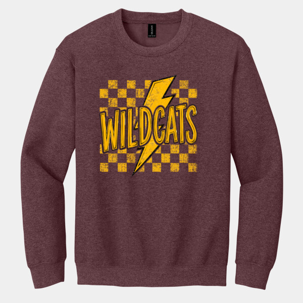 Wildcats Thunderbolt 20-607 - Heavy Blend Crewneck Sweatshirt Thumbnail