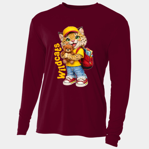 Wildcats Mascot 20-609 - Adult Cooling Performance Long Sleeve Tee Thumbnail