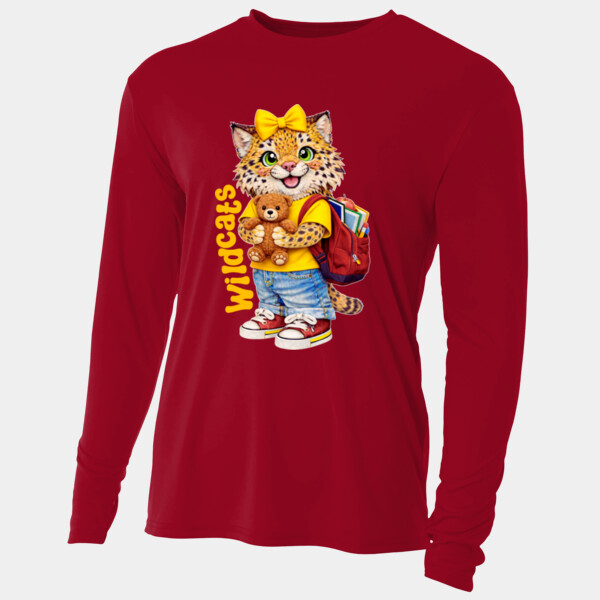 Wildcats Mascot 20-610 - Adult Cooling Performance Long Sleeve Tee Thumbnail