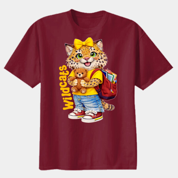 Wildcats Mascot 20-610 - Youth Heavy Cotton 100% Cotton T Shirt Thumbnail