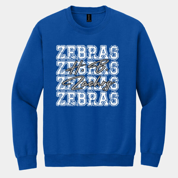 Zebras 4X 02-802 - Heavy Blend Crewneck Sweatshirt Thumbnail
