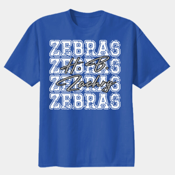 Zebras 4X 02-802 - Youth Heavy Cotton 100% Cotton T Shirt Thumbnail