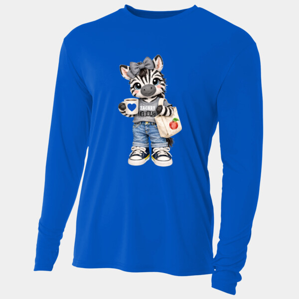 Zebra Mascot 02-804 - Adult Cooling Performance Long Sleeve Tee Thumbnail