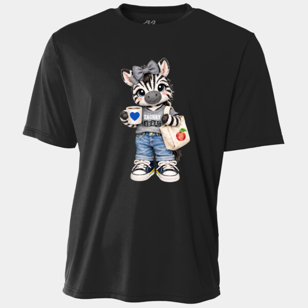 Zebra Mascot 02-804 - Adult Cooling Performance Short Sleeve Tee Thumbnail