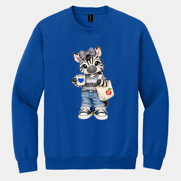 Zebra Mascot 02-804 - Heavy Blend Crewneck Sweatshirt Thumbnail