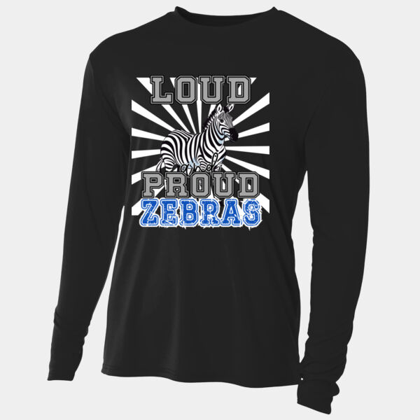 Loud & Proud Zebras 20-800 - Adult Cooling Performance Long Sleeve Tee Thumbnail