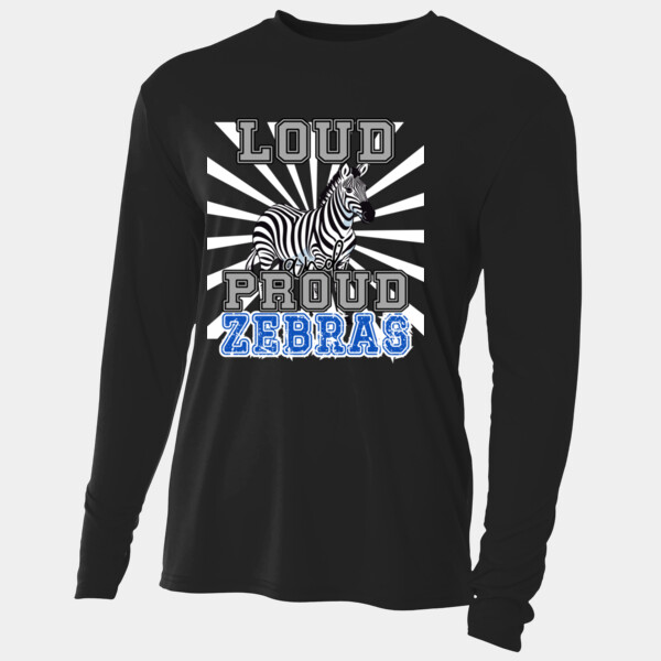 Loud & Proud Zebras 20-800 - Adult Cooling Performance Long Sleeve Tee Thumbnail