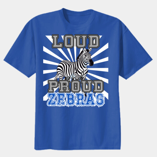Loud & Proud Zebras 20-800 - Youth Heavy Cotton 100% Cotton T Shirt Thumbnail