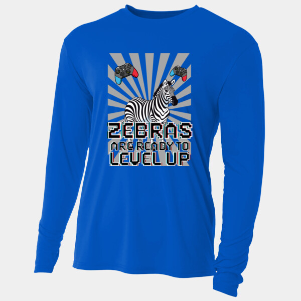 Level Up Zebras 20-801 - Adult Cooling Performance Long Sleeve Tee Thumbnail