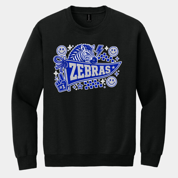 Zebras Pennant 20-802 - Heavy Blend Crewneck Sweatshirt Thumbnail